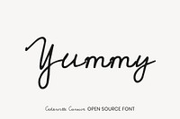 Cedarville Cursive open source font by Kimberly Geswein