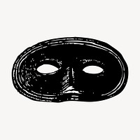 Vintage eye mask clipart vector. Free public domain CC0 graphic