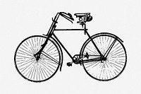 Bicycle, transportation illustration. Free public domain CC0 graphic