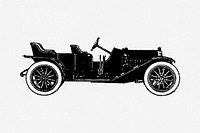 Atlas vintage automobile, transportation illustration. Free public domain CC0 graphic