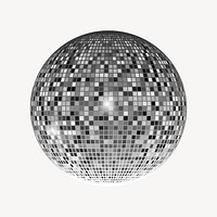 Mirror ball clipart, party decorative illustration. Free public domain CC0 image.