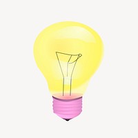 Light bulb sticker, creative thinking concept psd. Free public domain CC0 image.
