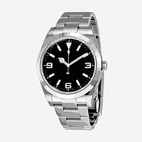 Metal wrist watch clipart, collage element illustration psd. Free public domain CC0 image.