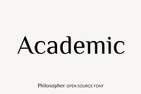 Philosopher open source font by Jovanny Lemonad