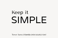 Tenor Sans & Varela open source font by Denis Masharov, Joe Prince