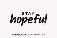 Red Hat Display & Kalam open source font by MCKL, Indian Type Foundry