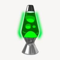 Lava lamp clip art color illustration. Free public domain CC0 image.