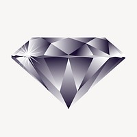 Precious diamond clipart, illustration vector. Free public domain CC0 image.
