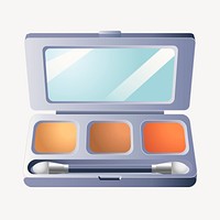 Eyeshadow makeup palette clipart, illustration vector. Free public domain CC0 image.