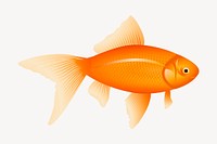 Goldfish pet clipart, illustration vector. Free public domain CC0 image.