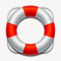 Lifesaver buoy clipart, collage element illustration psd. Free public domain CC0 image.