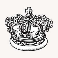 Crown illustration. Free public domain CC0 image.