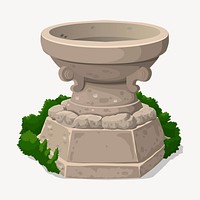 Shrine clipart, game icon illustration psd. Free public domain CC0 image.