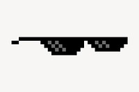 8bit sunglasses clipart, object illustration psd. Free public domain CC0 image.