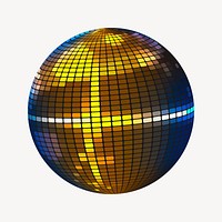 Disco ball clipart, entertainment illustration psd. Free public domain CC0 image.