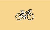 Bicycle Exercise Icon Vector Concept