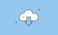 Illustration of cloud storage
