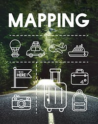 Location Mapping Journey Navigation Concept