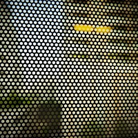 Glass pattern on train window concept