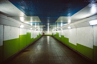 Empty hallway at the Ubahn subway station