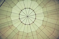 Close up of a parachute