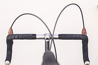 Close up of curved handlebars
