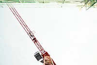 Low angle shot of a crane