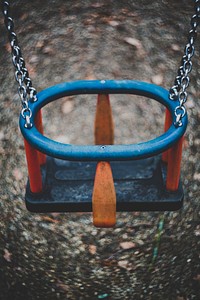 A swing at a playground