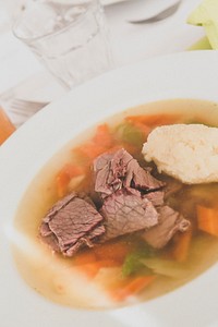 Vegetable and beef soup