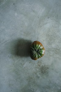 Fresh organic green heirloom tomato