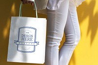 Mockup design space on a shopping bag