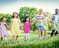 Children playing in a park