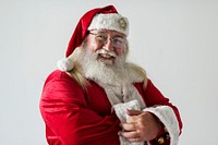 Portrait of a cheerful Santa Claus