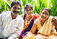 A happy Indian family
