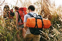 Backpackers on an adventure