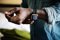 Man wearing a watch