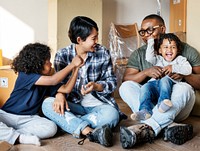 Black family moving to new house