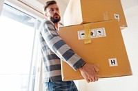 Man moving to new house