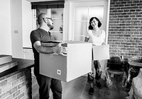 Couple moving into new house