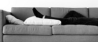 Man sleeping on the sofa