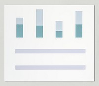 Business data analysis bar chart icon