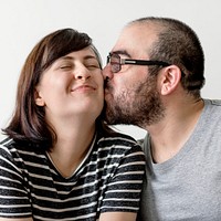 Couple having a romantic and happy time together