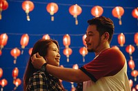 Asian couple at Chinese fastival