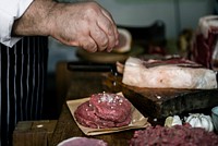 Beef patties food photography recipe idea