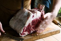 Fresh meat food photography recipe idea
