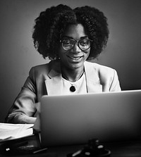 Woman on her laptop