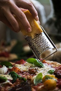 Homemade pizza food photgraphy recipe idea