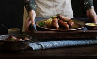 Bangers &amp; mash food photography recipe idea