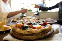 Pizza party food photography recipe idea