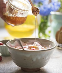 Healthy yogurt food photography recipe idea